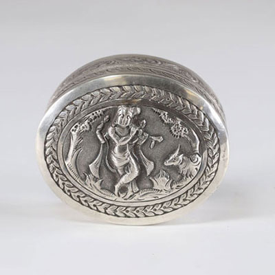 early 20th century India silver box