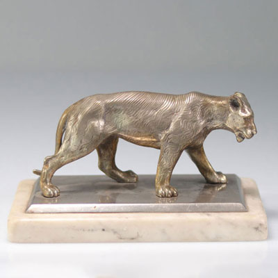 Silver bronze Lioness signature Tatlin?
