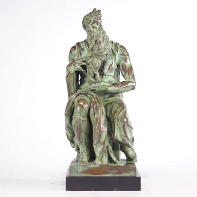 Sculpture en bronze patiné 