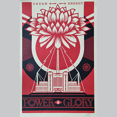 OBEY GIANT, Shepard FAIREY (USA, 1970)Power glory, 2020.-Silkscreen.-Hand signed and dated