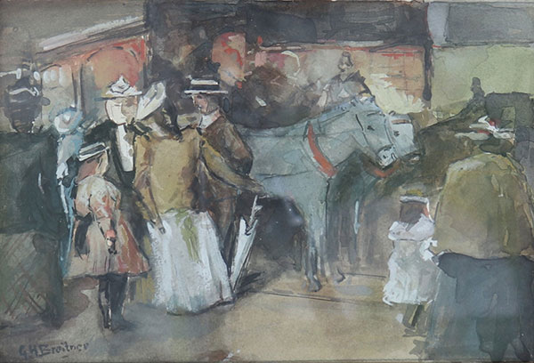 Georg Hendrik BREITNER (1857-1923) watercolor 