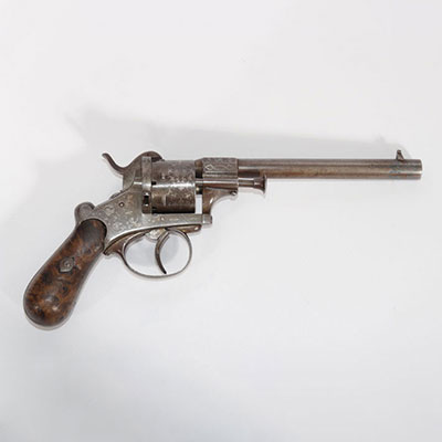 Revolver type Lefaucheux, entièrement décoré