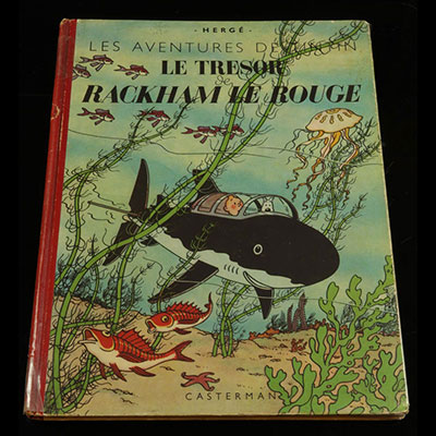 BD - Tintin Le trésor Rackham le rouge 1950