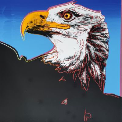 Andy WARHOL (USA, 1928-1987)-Bald Eagle, 1983.-Screenprint in colors on Lenox Museum Board. -Signed