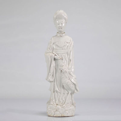 Statue blanc de chine époque Kangxi