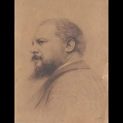 James ENSOR (1860-1949) encre de chine sur papier 