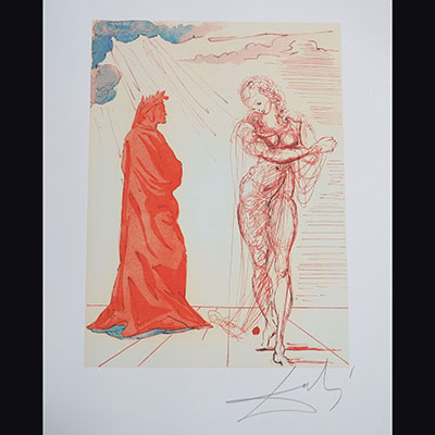 Salvador Dali. “Reinsurance”. Lithograph on arches paper