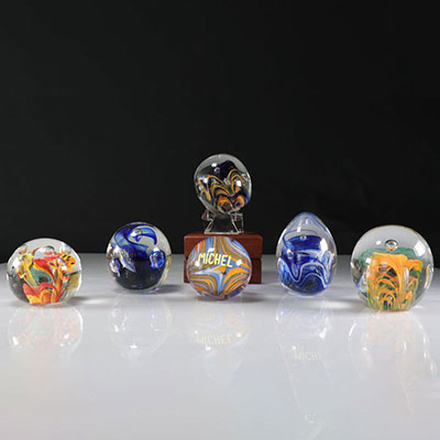 Paperweight. Lot of 6 Manage (Belgian)