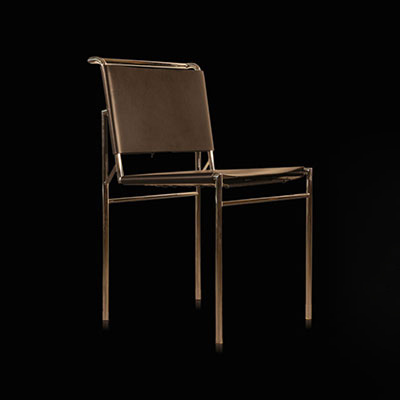 Meuble Design - Knoll Spoleto lot de 8 chaises Fabriquée en acier chromé et en cuir de vachette étiré de haute qualité. très bonne état