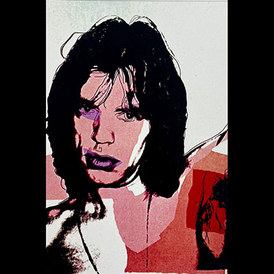 Andy Warhol. « n°5 ». Miniatures de la planches n°5 de l'édition originale d'Andy Warhol qui provient du catalogue de l'exposition 