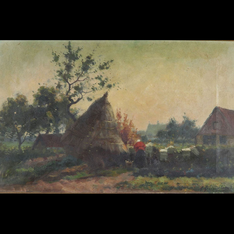 Auguste BREUGELMANS (XIX-XX) oil on canvas 