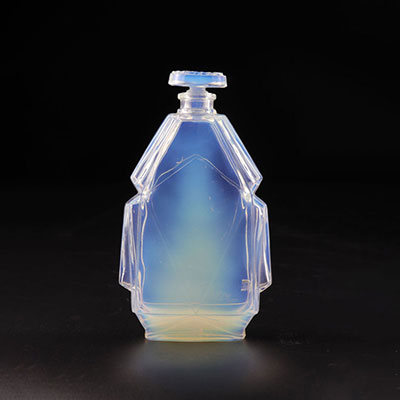 Opalescent perfume bottle.