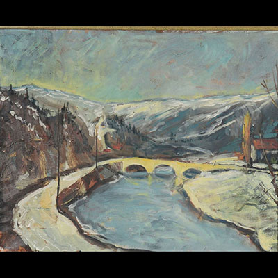 Brauch, Oil on canvas view Luxembourg