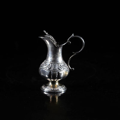 Jug in sterling silver hallmark A crowned 19th