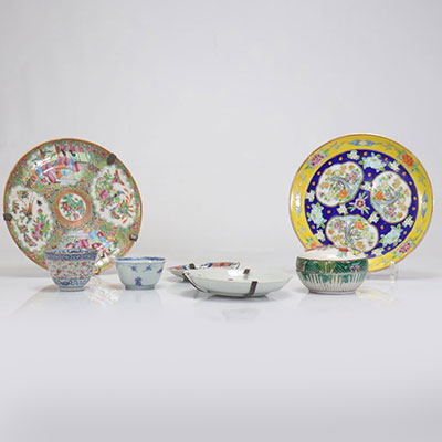 Lot de porcelaines de chine d'époque Qing (7)