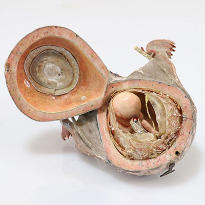 DOCTEUR LOUIS AUZOUX (1797-1880) modèle anatomique organes internes de femme XIXème