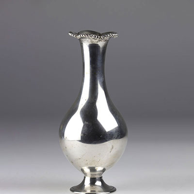 Vase in sterling silver hallmark Lisbon 20th