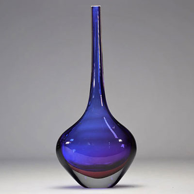 FLAVIO POLI SEGUSO VETRI D'ARTE large blown glass vase