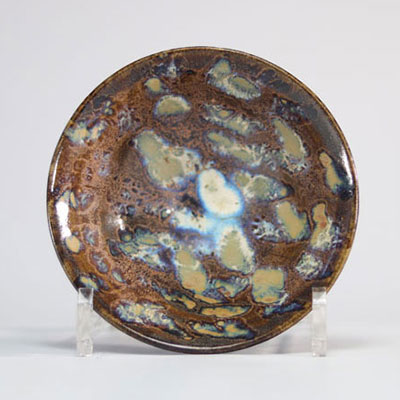 Stoneware bowl with a glazed style