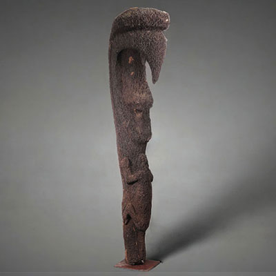 Large guardian figure, carved tree fern originating from the Republic of Vanuatu