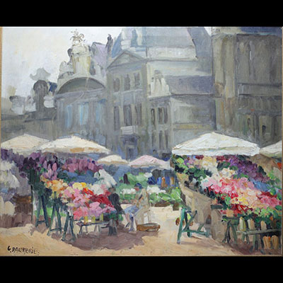 Georges DAUMERIE (1879-1955) oil on canvas.  