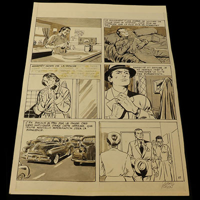 Planche - BD - Gerald Forton dessinateur Bob Morane