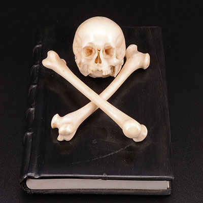 France - ivory vanity on a book