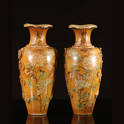 Pair of Japanese Satsuma vase 1900