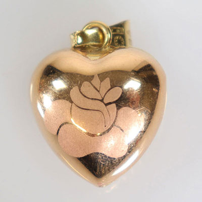 Heart pendant in 18 K Gold