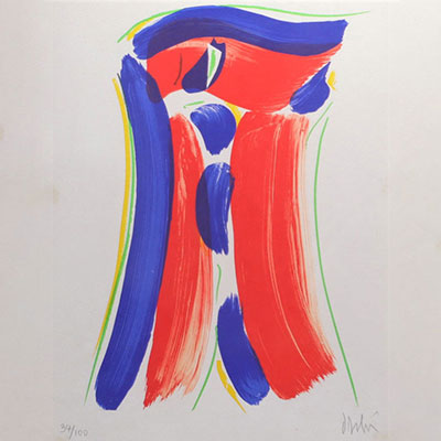 Olivier DEBRÉ (1920-1999) lithographie en couleurs 