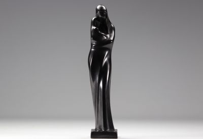 VILLEROY & BOCH Septfontaines,  sculpture noire en faïence