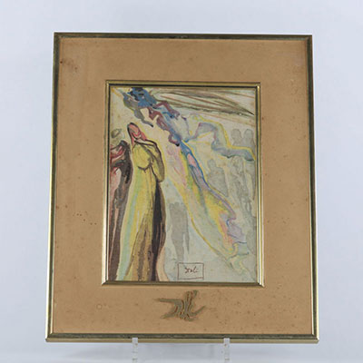 Salvador Dali « Triomphe du Christ et de la Vierge » Circa 70 Série de la divine Comédie