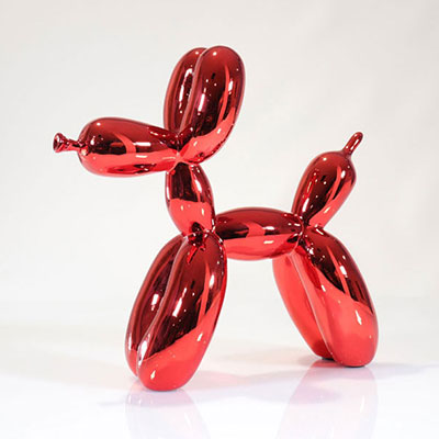 Jeff Koons (after) Balloon dog Red Editions Studio.