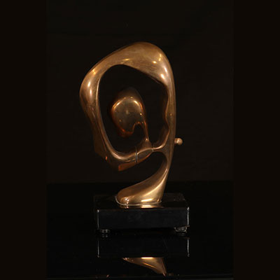 Georges CHARPENTIER sculpture en bronze Gemini