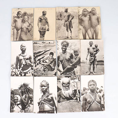 Old postcards (80) from Africa (Tributes from Congo and various)