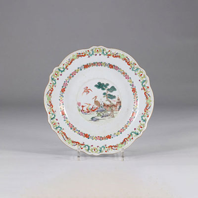 Porcelain plate from the famille rose 