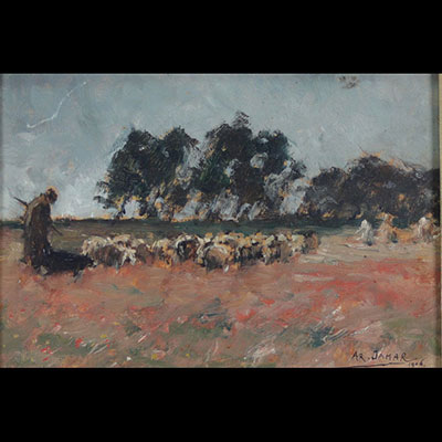 Armand JAMAR (1870 - 1946) Huile sur toile 