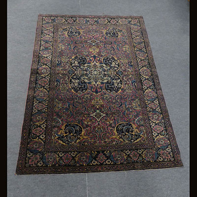 19世纪晚期的波斯地毯1.42Mx2.80M