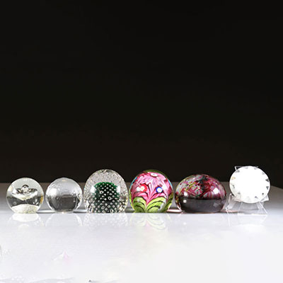 Paperweight. Lot of 6 different origins