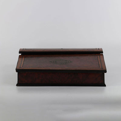 Napoleon III writing case in marquetry