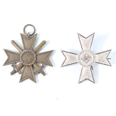 Médailles et broches allemandes 2ème guerre