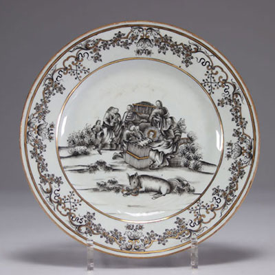 Chinese porcelain plate, 