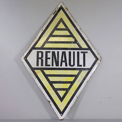 France Renault enamelled plaque