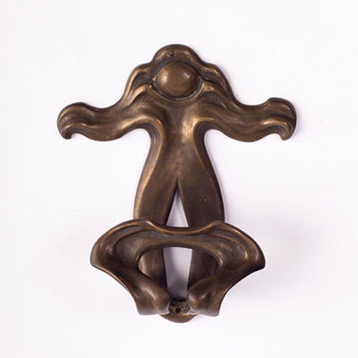 Belgian work 1900, bronze door handle