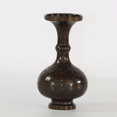Japon vase en bronze Meijï