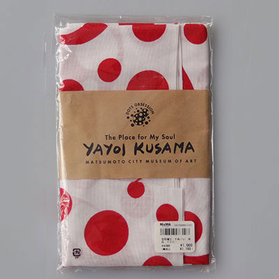 Yayoi KUSAMA (JP,1929)Dots Obsession 2014.-Printing on traditional cotton tenugui
