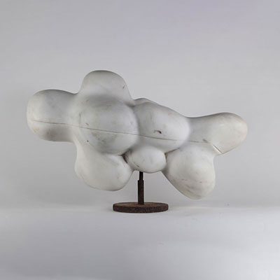 Jean WILLAME (1932-2014) Sculpture en marbre (on y joint une série de documentations)