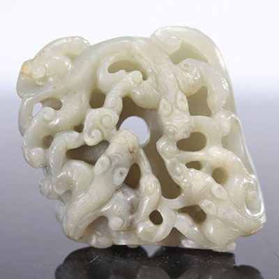 Jade carved in the shape of 
