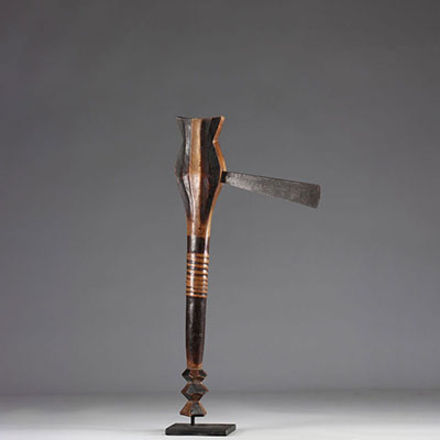 Rare prestige Boa scepter / adze - early 20th century - DRC - Africa