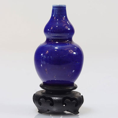 Qing period blue double gourd vase